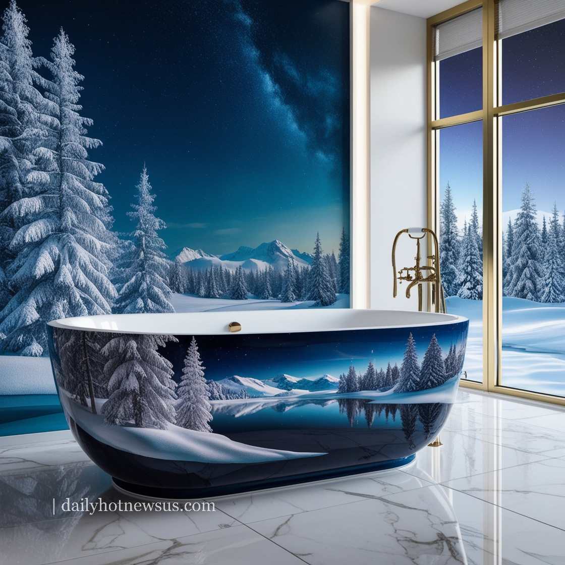 Winter Themed Bathtubs