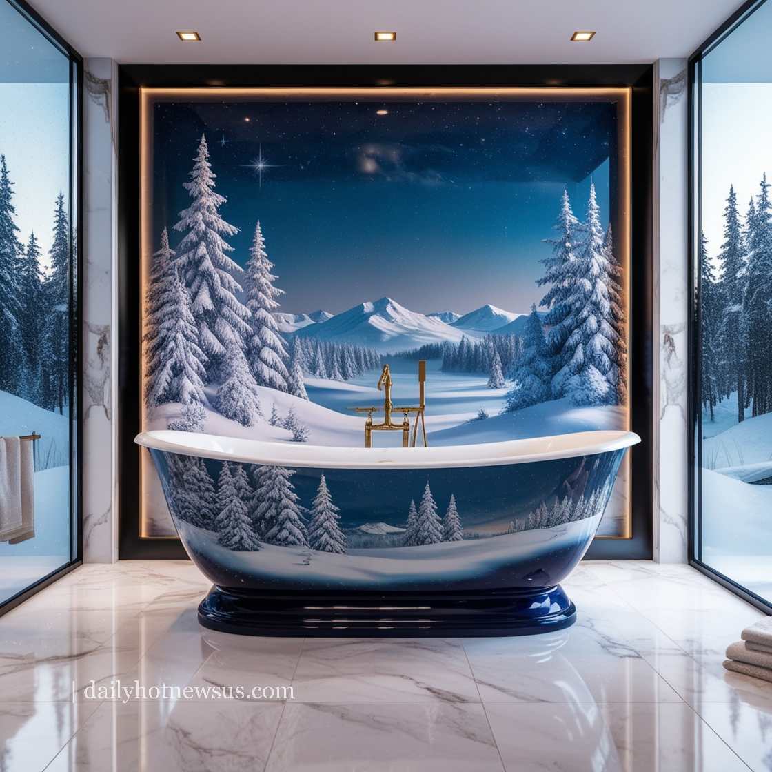 Winter Themed Bathtubs