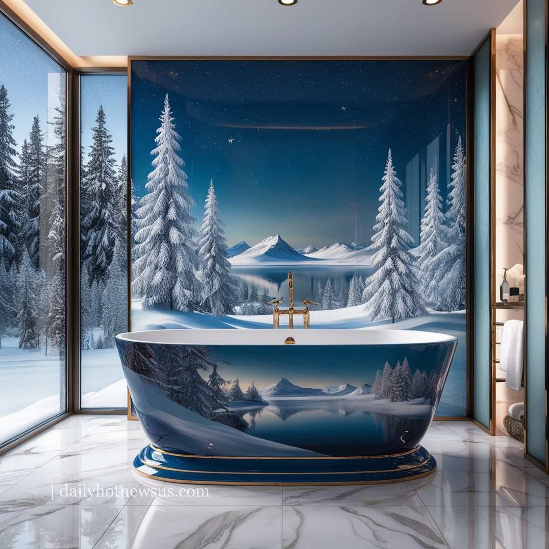 Winter Themed Bathtubs