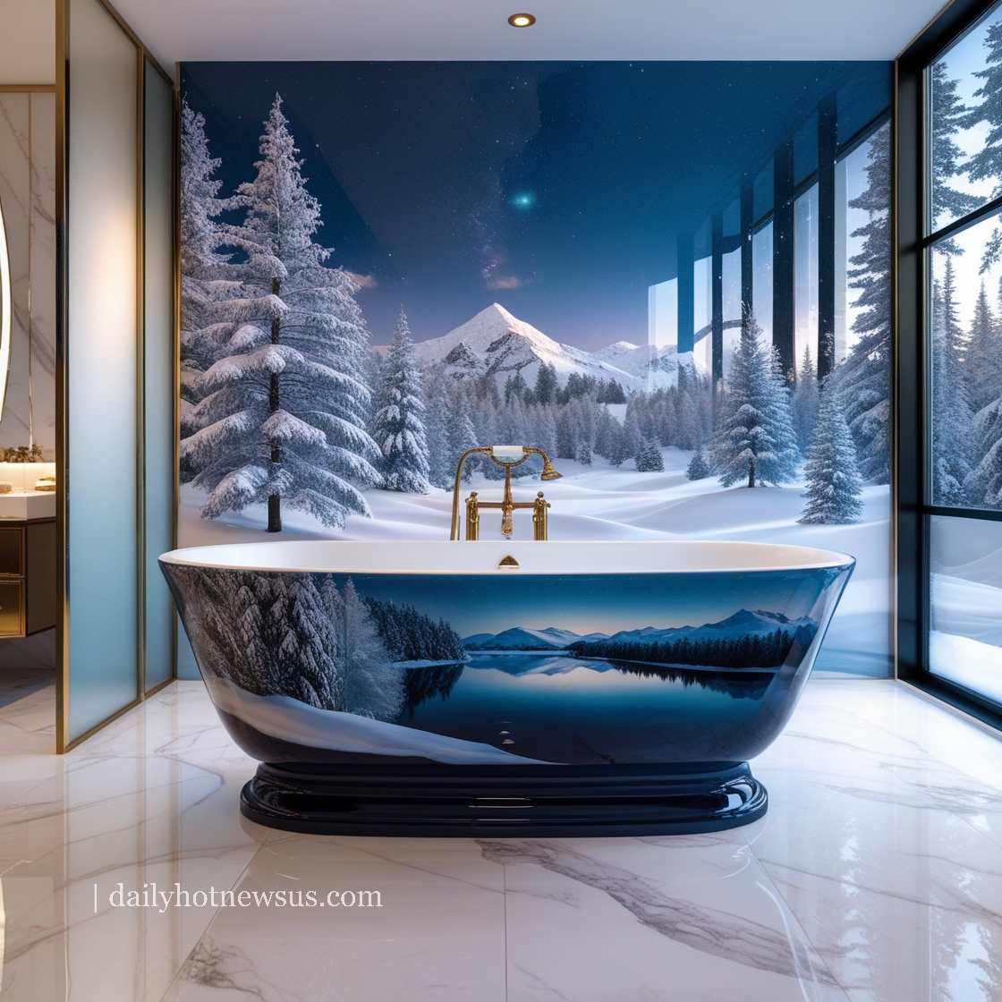 Winter Themed Bathtubs