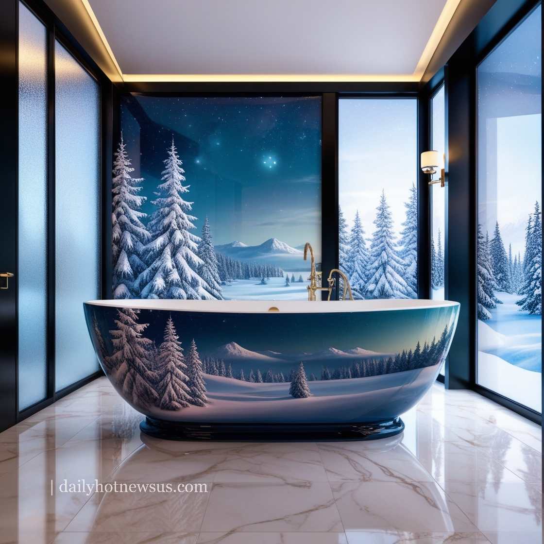 Winter Themed Bathtubs