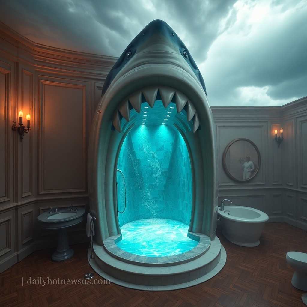 Shark Shaped Shower