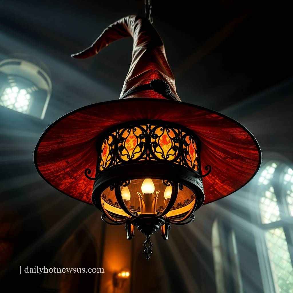 Sorting Hat Chandelier