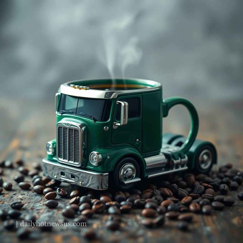 Truck Shape Creative Coffee Mug